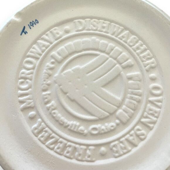 Vintage Longaberger Roseville Pottery Woven Traditions Pitcher - Picture 6 of 6